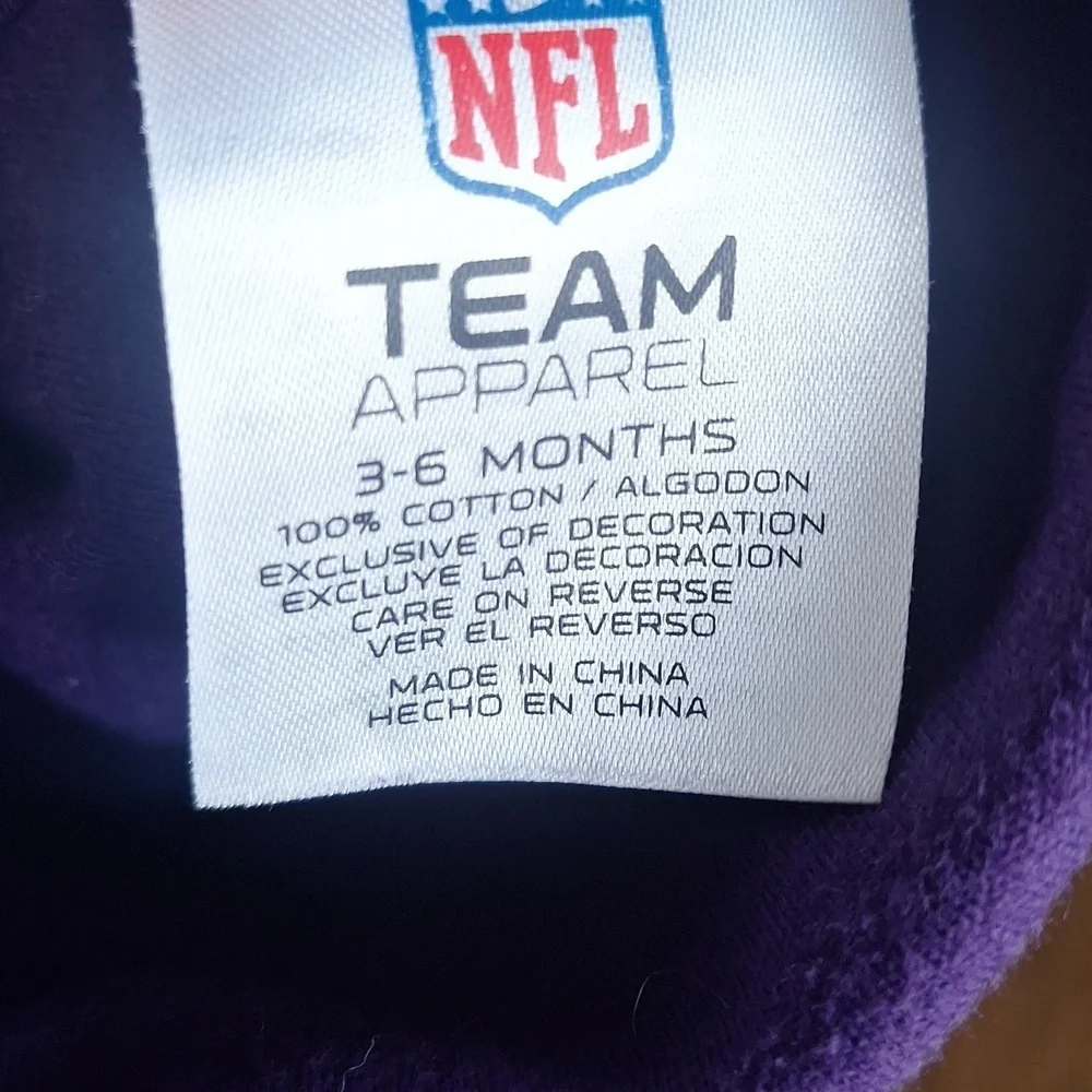 NFL Ravens Purple Baby Beanie with Team Logo